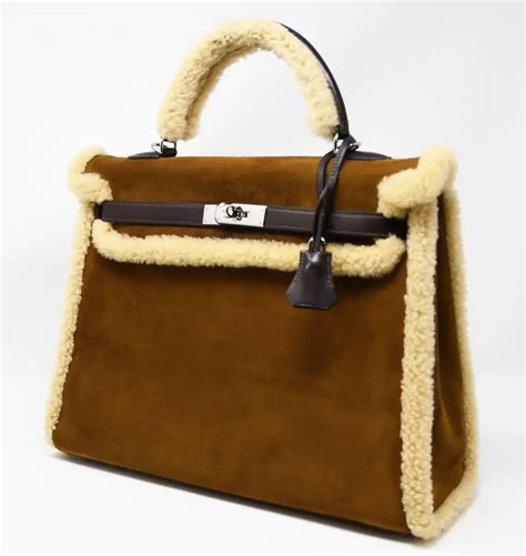 hermes shearling bag|Hermes leather for sale.